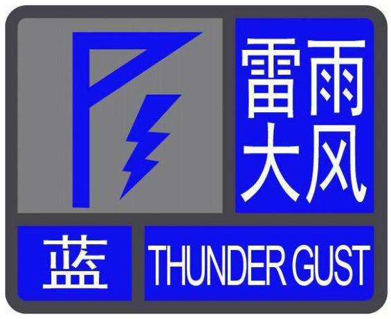 辽宁省营口市发布雷雨大风黄色预警_2