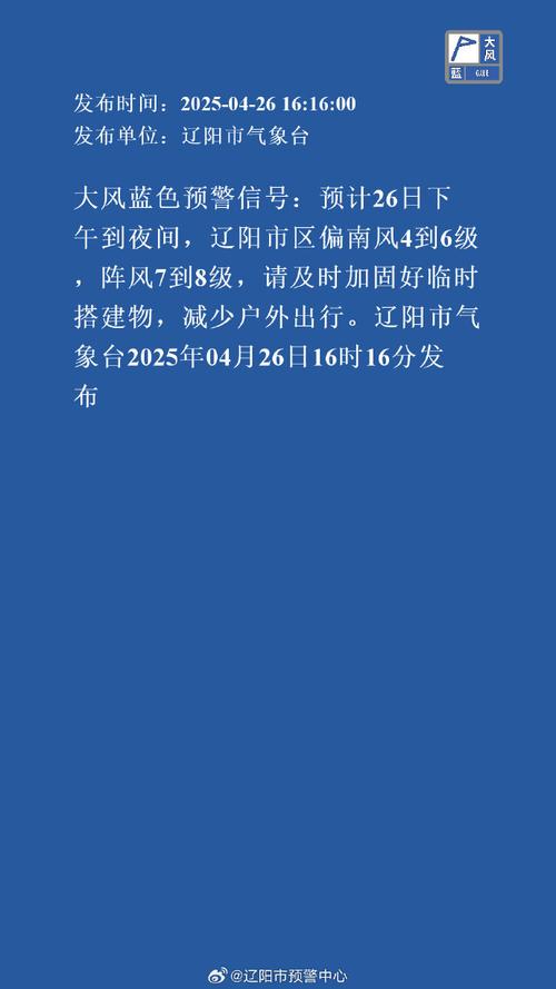 辽宁省瓦房店市发布大风蓝色预警_9