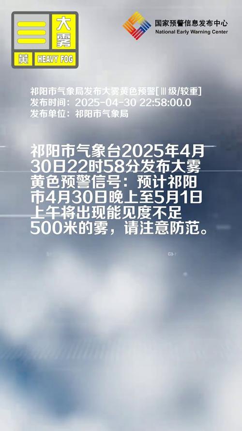 辽宁省凌海市发布大雾黄色预警