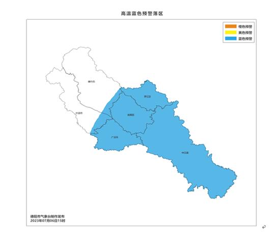 四川省德阳市发布高温黄色预警
