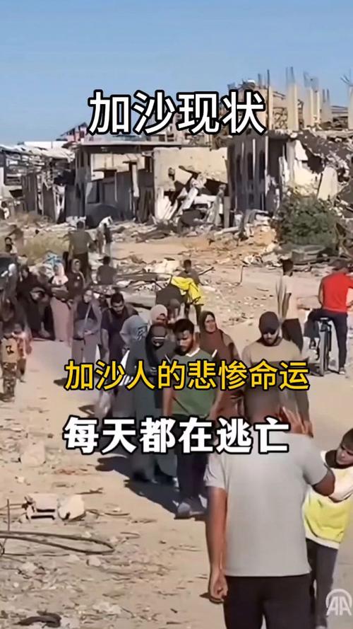 成千上万加沙民众再度流离失所 有人已八次被迫迁移