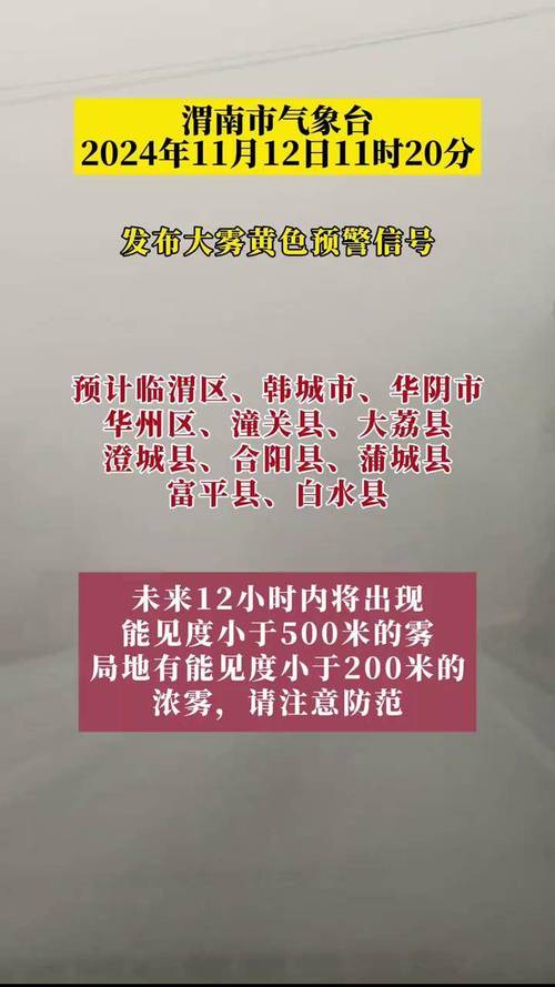 陕西省渭滨区发布大雾黄色预警_1