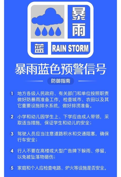 福建省宁德市发布暴雨蓝色预警