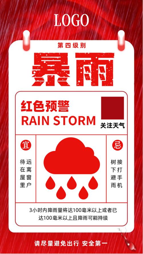 山东省汶上县发布暴雨红色预警