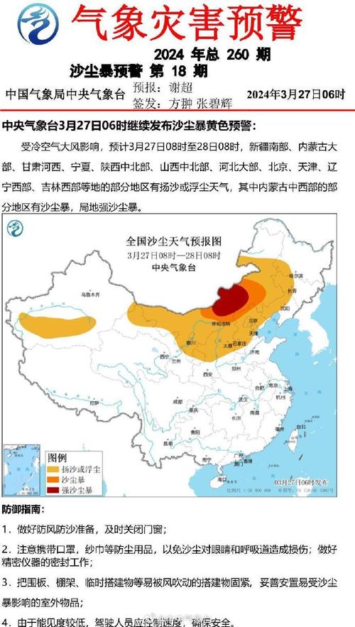 新疆维吾尔自治区发布沙尘暴黄色预警_2