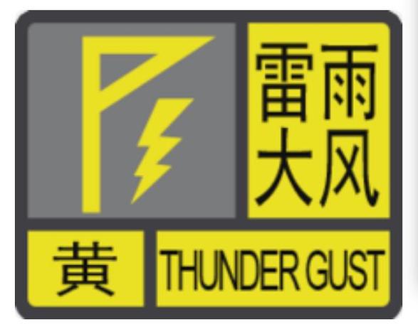 贵州省天柱县发布雷电黄色预警